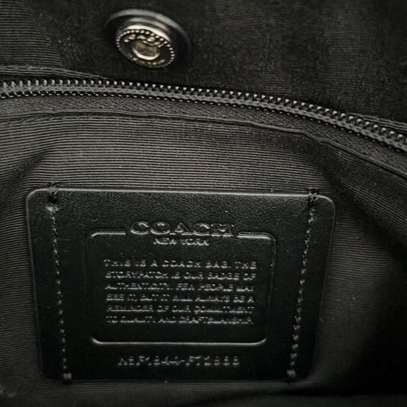 NWT Coach black leather briefcase or laptop bag - Picture 2 of 4